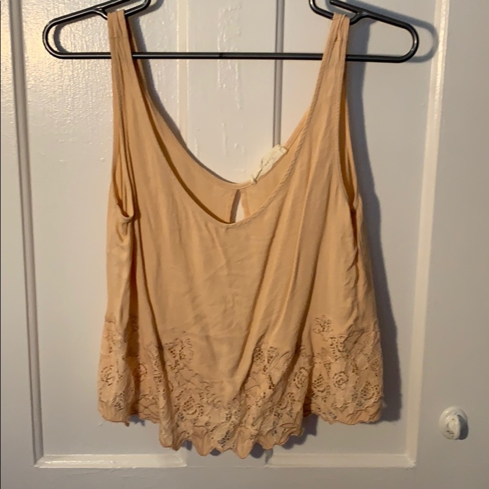 Élodie peach cropped tank